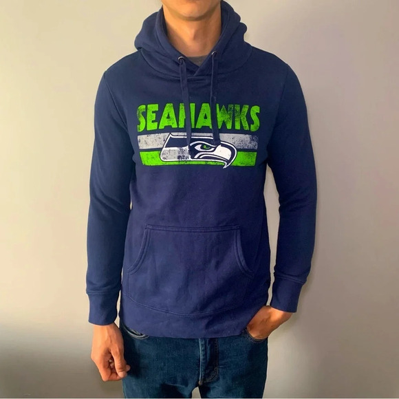 🏈 Seattle Seahawks Blue  Sweater - Youth Size LG 🏈 - Picture 1 of 10